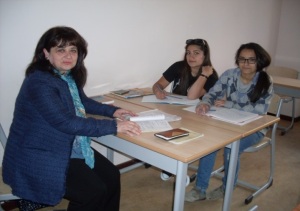 Gayane Shmavonyan (English teacher), Lilit (right) and Varsenik (left)